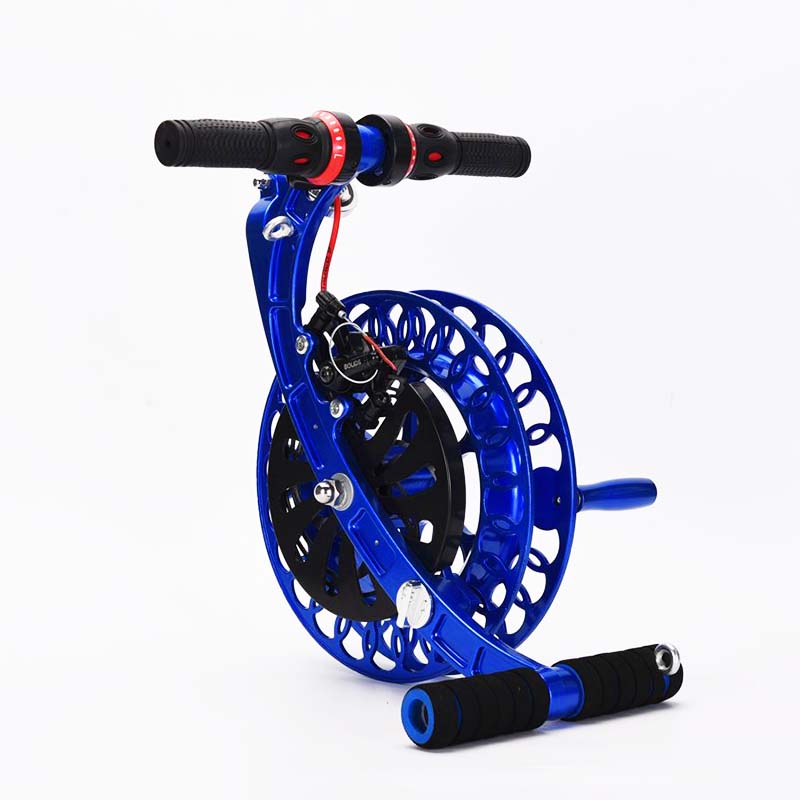 风筝背带轮新款华鸢镁合金风筝线盘轮初学者专用轮子带刹车防倒转