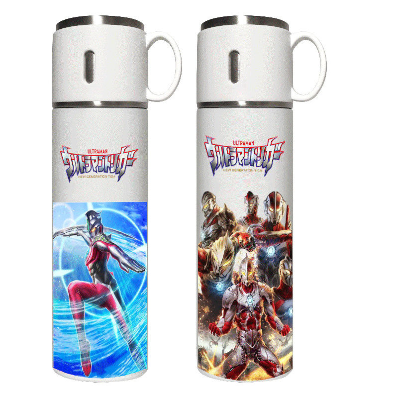 2025奥特曼保温杯幼儿园小孩网红卡通喝水杯子304不锈钢水壶炫酷 - 图3