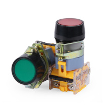  Power switch button switch self-reset LA39-11BN point moving flat button switch red green yellow 22mm