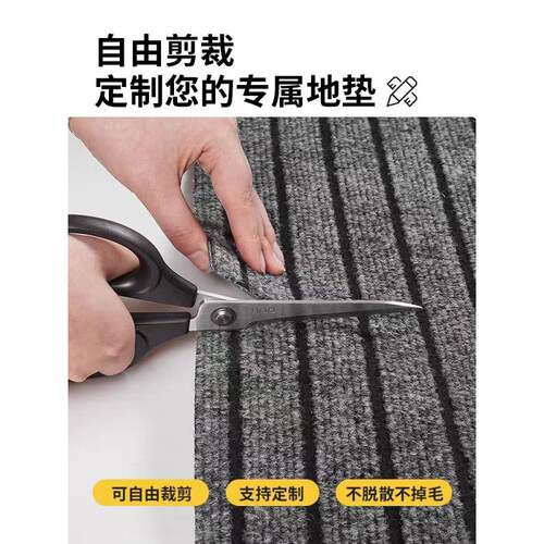 脚垫地垫地毯入户门门口进门吸水防滑垫家用耐脏厨房商用可裁剪 - 图1