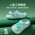 婧麒儿童凉拖鞋夏室内用防滑女孩男童女洞洞鞋宝宝婴儿洗澡用包头 图片 4