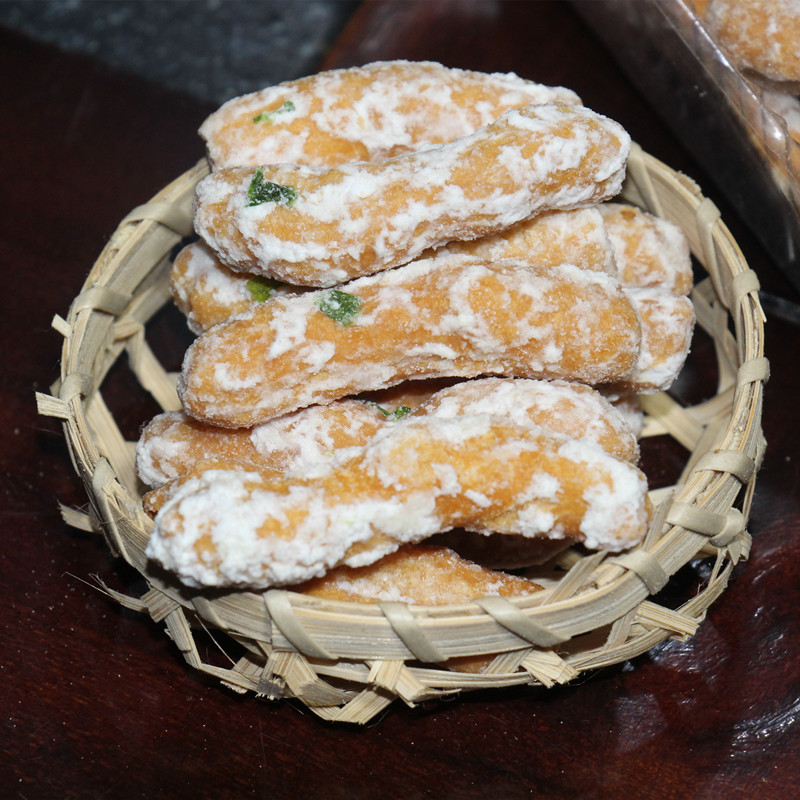 梅州客家特产金富来兰花根/牛耳酥 香酥麻花 儿时零食小吃糕点 - 图1