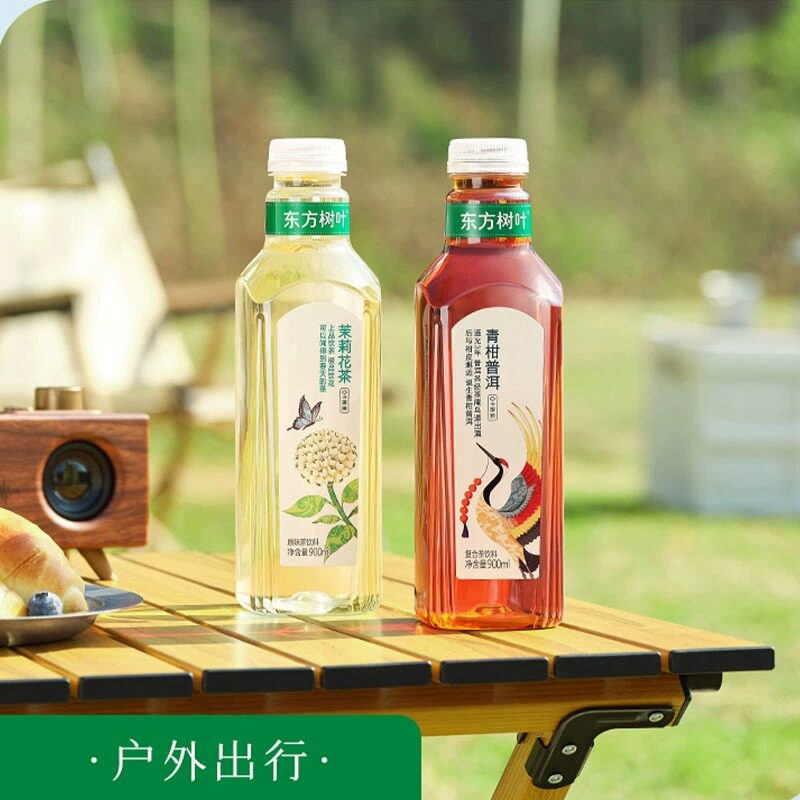 茉莉花茶农夫山泉东方树叶900毫升大瓶整箱12瓶乌龙茶无糖茶饮料