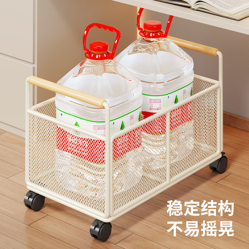 书本置物架书桌下可移动小推车学习桌边带轮收纳箱多功能架书包,淘宝优惠券,粉丝福利购,淘宝优惠卷