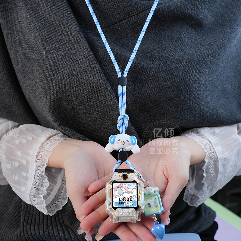 【卡通吊坠】适用小天才电话手表表带Z6A挂绳Z6S/Z7/Z8/Z9/Z10/Z11少年版D5儿童D3防丢D2挂脖套Q1A保护壳 - 图2