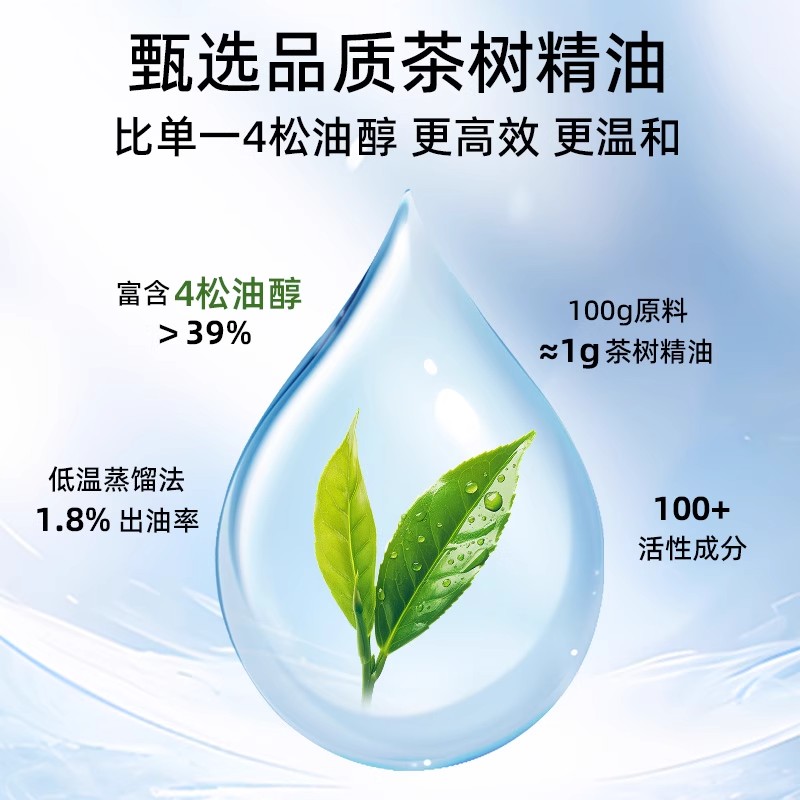 茶树精油除螨湿巾眼睛眼贴眼部螨虫4-松油醇专用眼睑清洁眼痒眼干 - 图0
