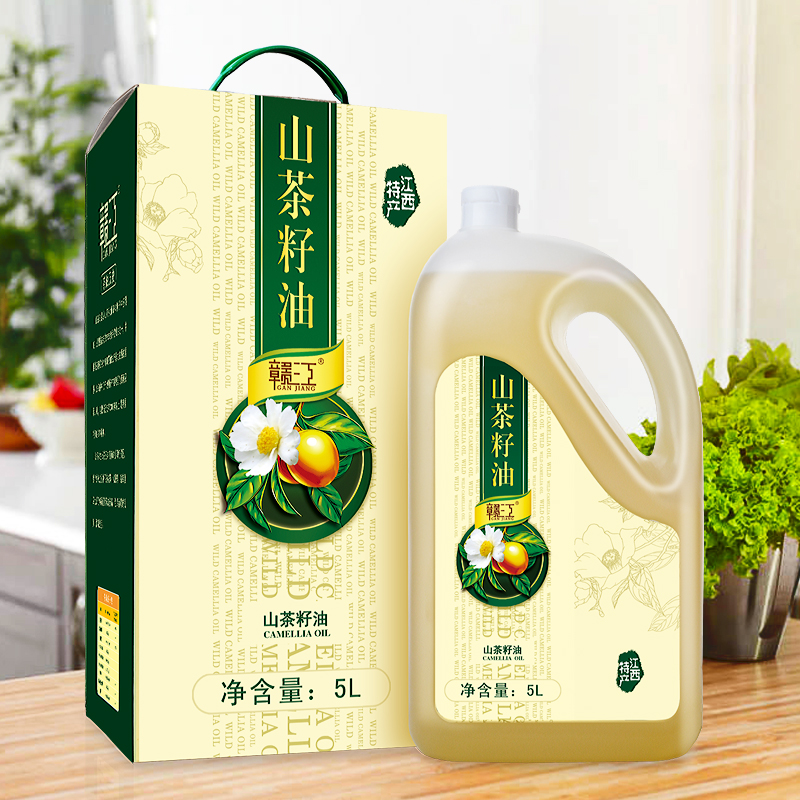 赣江山茶油5L纯正茶油江西食用油茶子油山茶籽油农家茶树油礼盒 - 图2