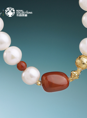 布达拉宫淡水珍珠南红手串原创藏式设计小众转运圆珠手链女款手链