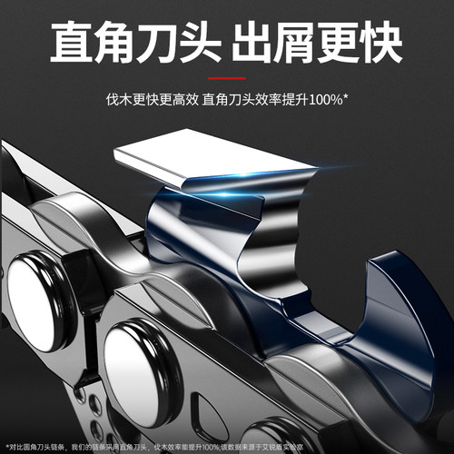油锯链条锯树链德国电锯链条12寸16寸18寸20寸伐木锯锯条配件大全 - 图0