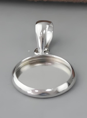 美拉德挂件精美S925纯银宝石空托