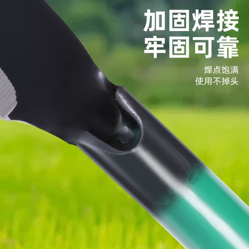 高锰钢绿柄镰刀砍割除草工具神器农用砍柴专用刀割草刀开刃两用 - 图1