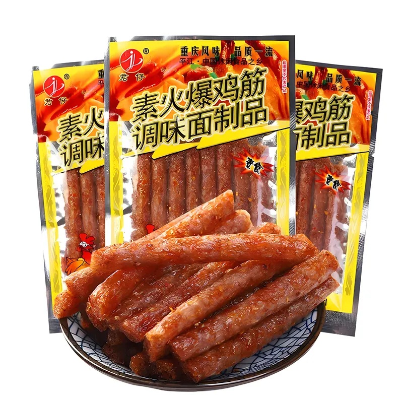 素火爆鸡筋18g辣条小包装辣棒怀旧儿时网红麻辣零食小吃 - 图3