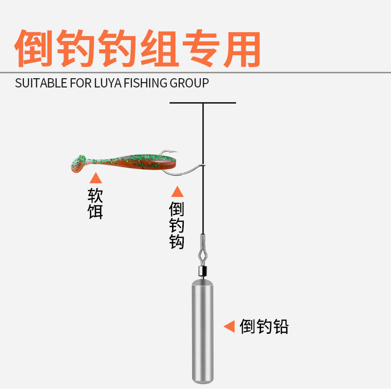 倒钓铅路亚倒钓钓组倒掉铅坠远投8003倒钓钩防挂底钓鱼子弹铅柱形,淘宝优惠券,粉丝福利购,淘宝优惠卷