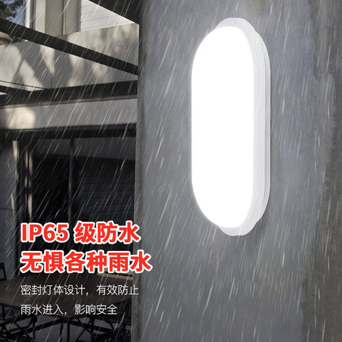 LED防潮灯防爆防水灯厨卫浴室壁灯卫生间阳台仓库厂房户外吸顶灯 - 图0