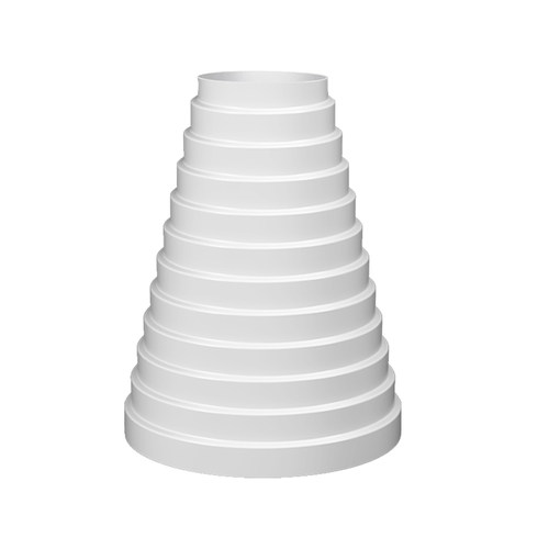 抽油烟机排烟管变径圈排风管大小转换接头厨房烟道管止逆阀变径器 - 图3