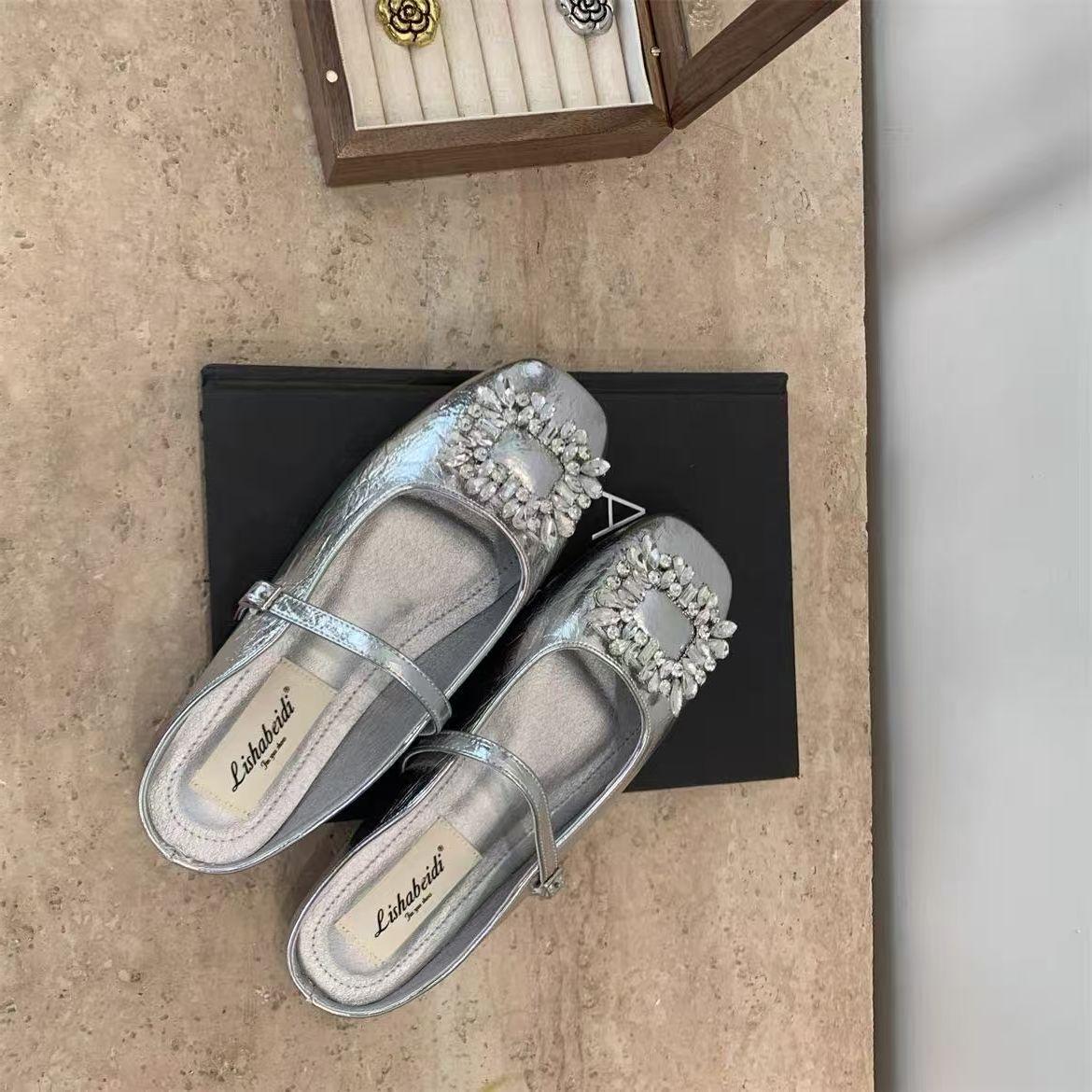 英伦风平底女玛丽珍单鞋2025新款秋冬百搭配裙子法式软底小皮鞋 - 图0