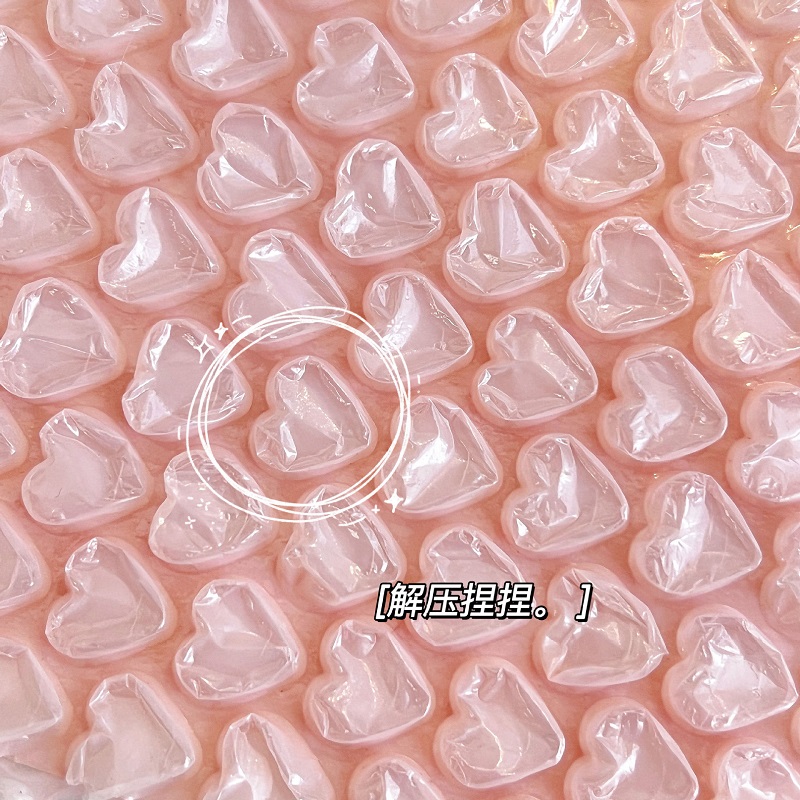 粉色爱心气泡袋气泡膜气泡信封小卡卡套礼品包装袋防震防水咕卡 - 图2
