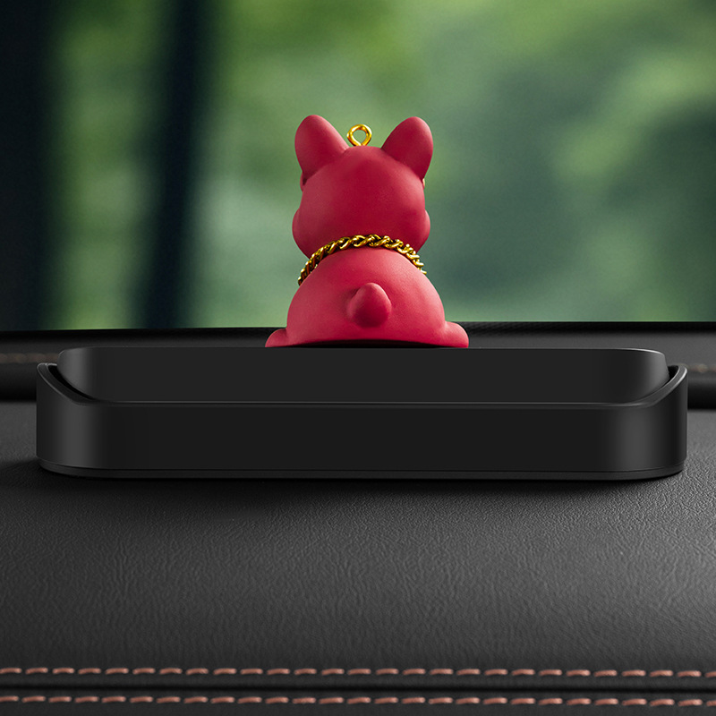 汽车临时停车电话号码牌土豪法斗狗车载装饰用品车用挪车牌移车卡 - 图1