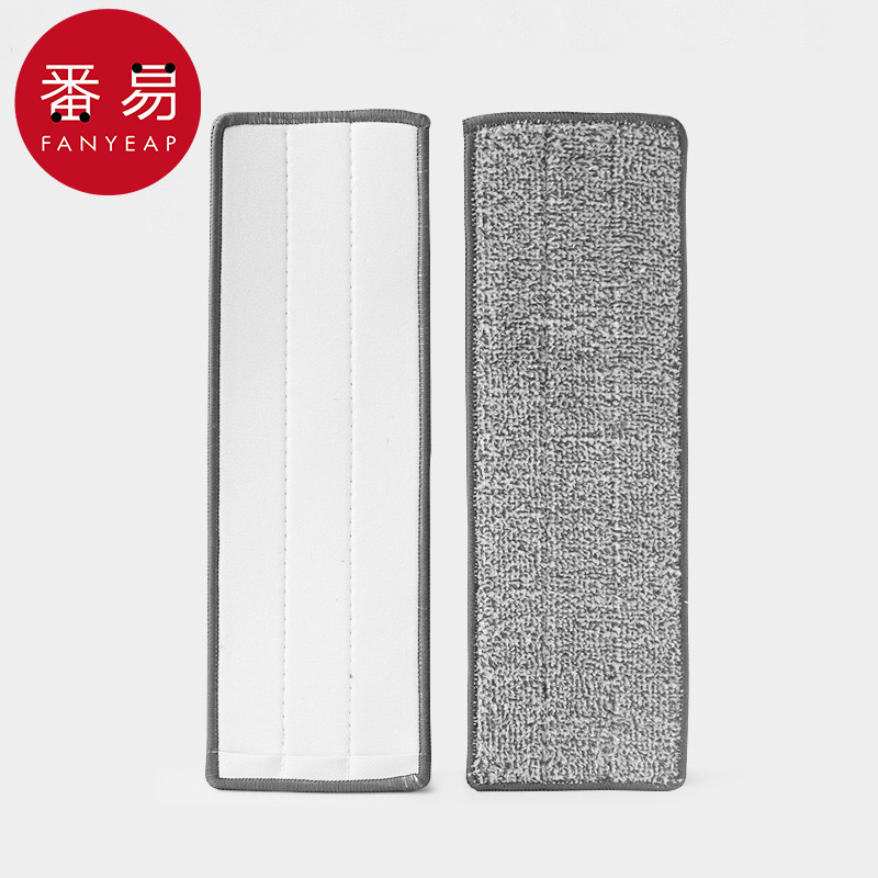 拖把/平板/替换AB1sn0-家用拖把布替换布免手洗两头加厚粘贴式 - 图1