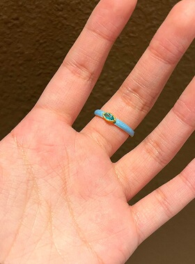 新中式多巴胺珐琅戒指