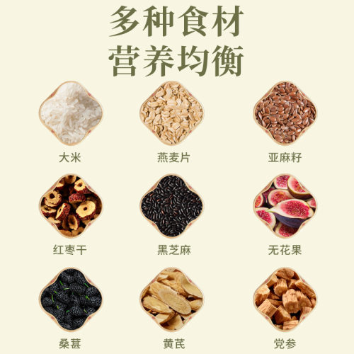 无花果亚麻籽黄氏燕麦片营养复合麦片饱腹袋装300g早餐黄芪苦瓜 - 图2