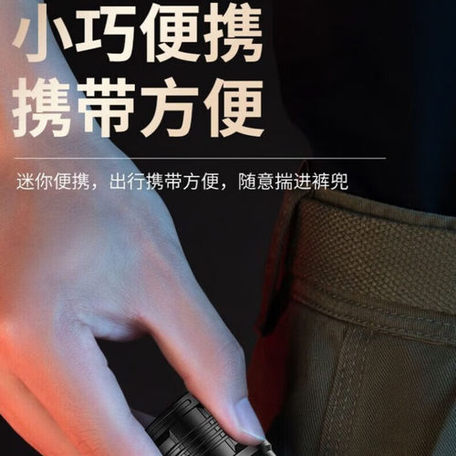 miniLED强光手电筒三眼小钢炮户外推荐2照明便携长续航木制小怪兽 - 图0