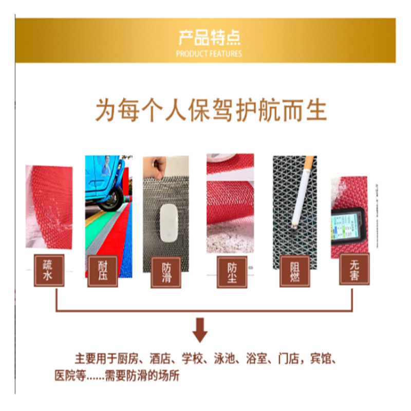 加厚防滑垫镂空地垫走廊厕所浴室洗澡卫生间厨房防水塑料脚垫门垫,淘宝优惠券,粉丝福利购,淘宝优惠卷