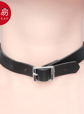 项圈颈带AB1sn0-皮带款项圈锁骨链短款简约个性黑色朋克风