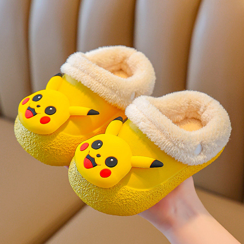 儿童棉拖鞋女童秋冬季室内男童居家防水宝宝毛绒保暖防滑棉鞋卡通,淘宝优惠券,粉丝福利购,淘宝优惠卷
