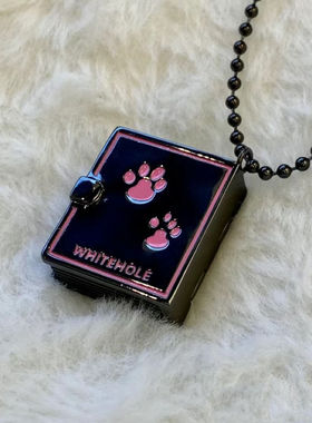 【小狗的秘密】小狗日记·可以打开的盒子项链创意童趣吊坠锁骨链