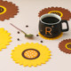 Insulation pads, household coaster, pot, bowl, plate, anti-scalding pads, dining table pads, cartoon placemats, desktop round storage