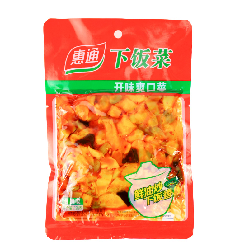 一份10袋包邮 乌江 惠通下饭菜180g 开味爽口菜白粥配菜即食榨菜 - 图3