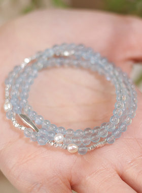 绝美水晶手串手链轻奢小众精致