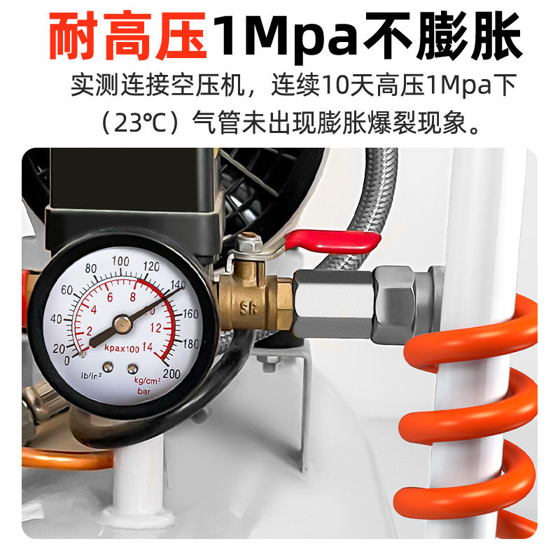 PU空压机气管软管木工专用气泵高压快速接头气钉枪风管气线带8mm,淘宝优惠券,粉丝福利购,淘宝优惠卷