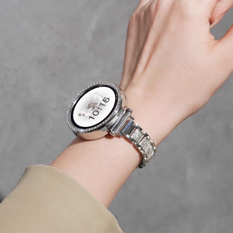 适用华为GT5表带gt4女款手表watch4/3pro新款满钻金属GT3腕表镶钻保护壳41mm女士手链高级感gt2女式轻奢创意 - 图1