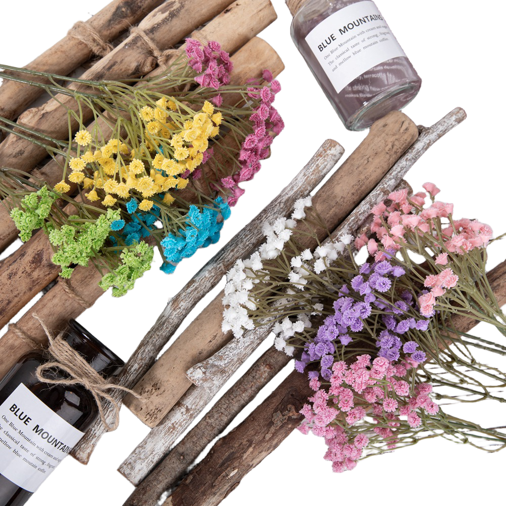 小清新满天星仿真花假花插花家居装饰婚庆DY1-484店铺装饰逼真 - 图3