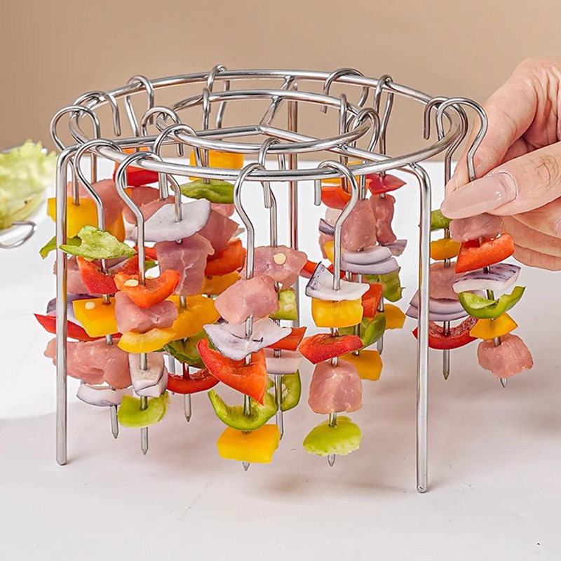 空气炸锅烤架家用烤箱加厚不锈钢吊炉架立式烧烤架烤肉烤串架神器,淘宝优惠券,粉丝福利购,淘宝优惠卷