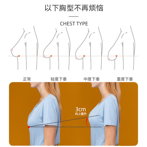 硅胶提拉胸贴女用小胸显大聚拢上托乳贴隐形内衣防凸点用防下垂 - 图0