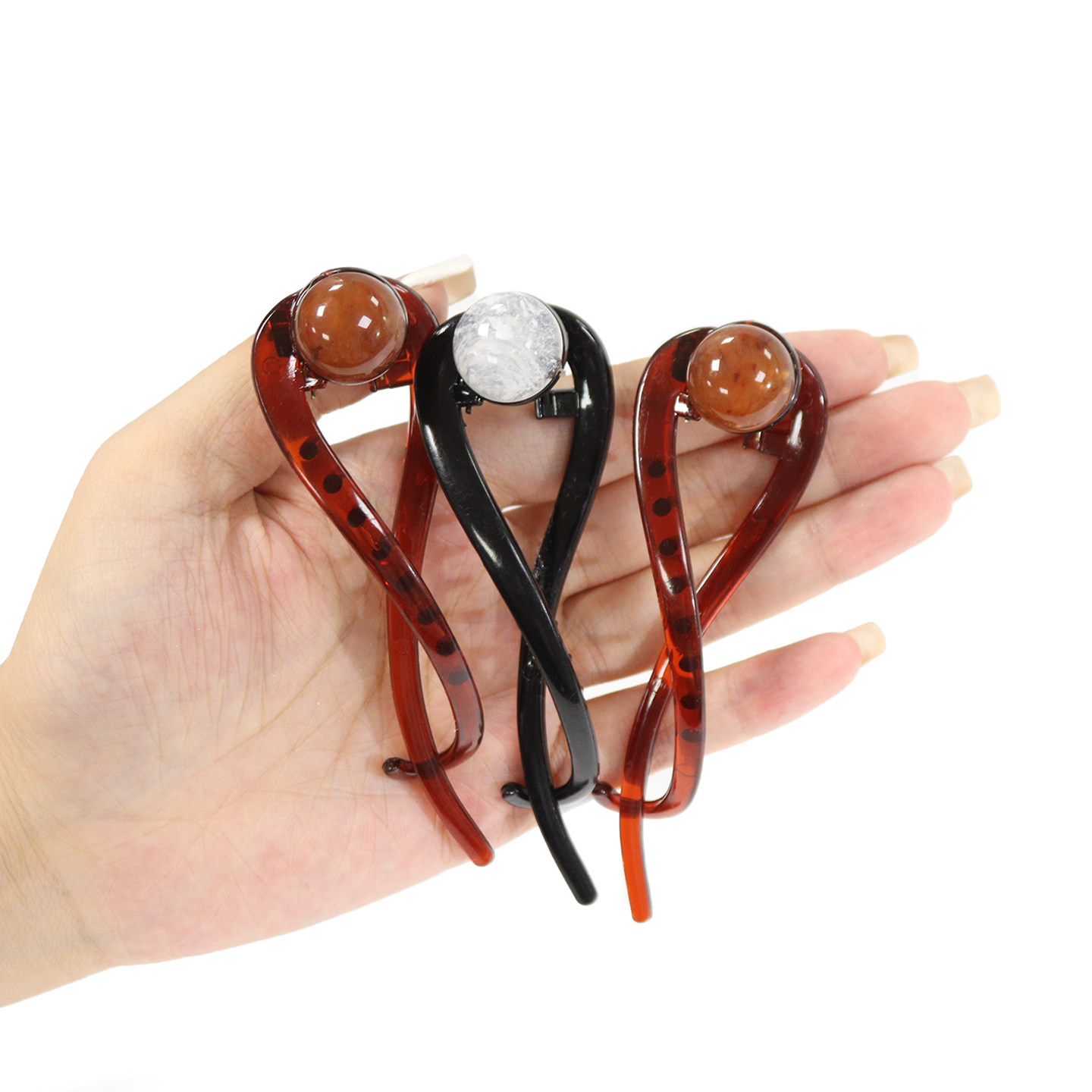 T发夹/扭扭夹A1vo001-脑后一字夹半扎头饰盘发发夹盘发扭扭夹抓夹,淘宝优惠券,粉丝福利购,淘宝优惠卷