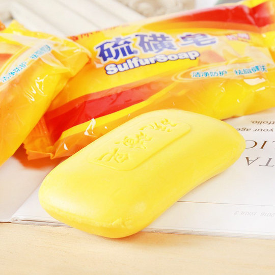 Domestic sulfur soap sulfur soap hand bath soap bath whole body cleansing face wash children's soap