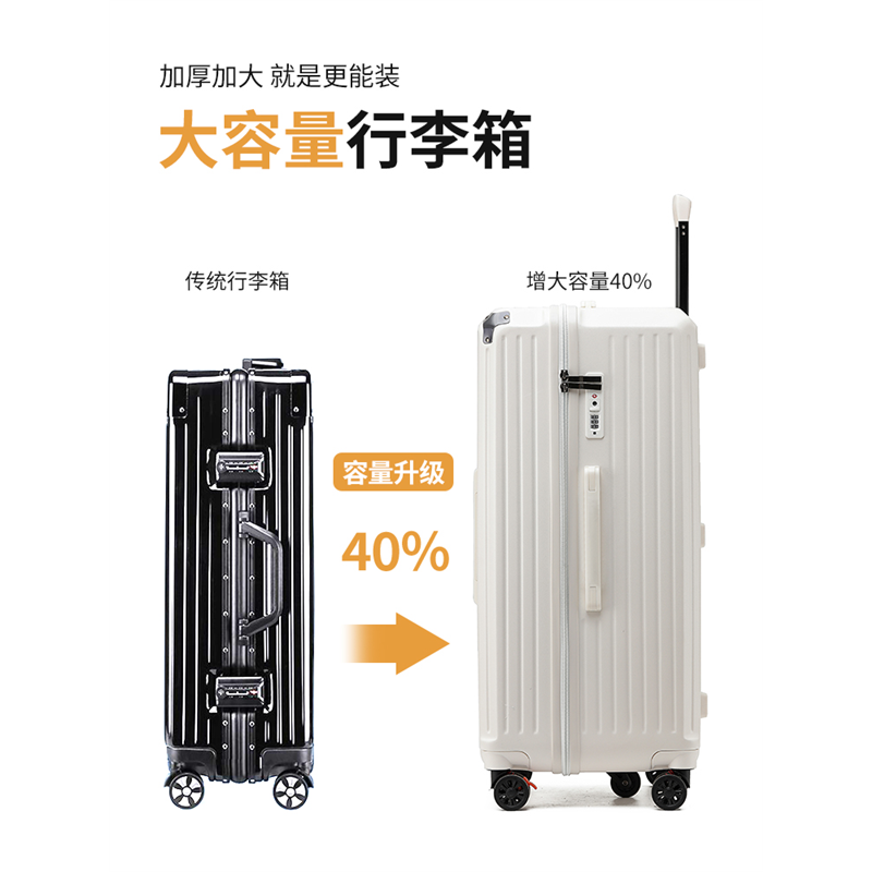 大容量行李箱拉杆箱女2024年新款结实耐用28寸旅行20寸22寸充电-图0