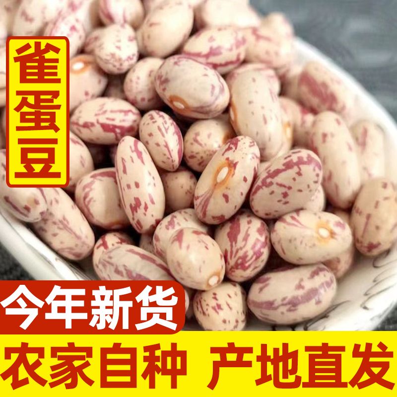 New Yunnan Bird Egg Bean Milk Flower Kidney Bean Round Red Flower Peacock Bean Hibiscus Bean Whole Grains Milk Flower Bean