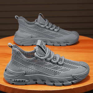 斯凯奇男鞋夏季男士网面透气运动鞋休闲跑步鞋镂空网鞋减震慢跑鞋