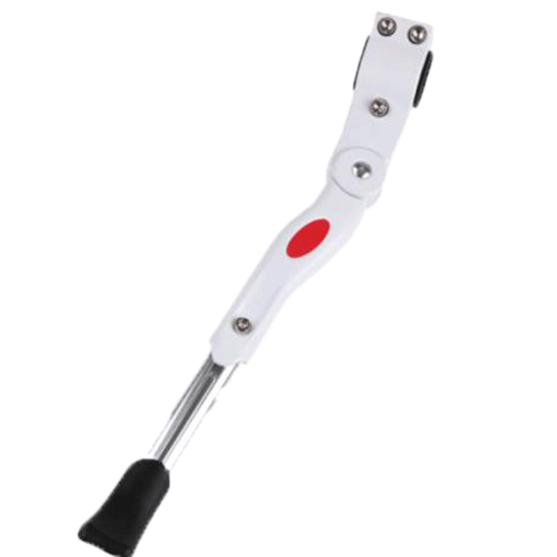 山地车边撑自行车脚撑支架支撑公路车停车架脚架子铝合金固定白色 - 图2