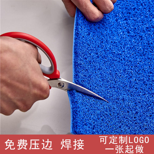 入户门垫室外红地毯进门丝圈垫防水门口垫塑料地垫脚垫防滑垫裁剪 - 图0