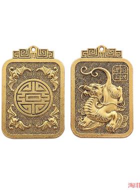 锁骨链新款龙年吊坠挂饰金属本命年龙头龙项链民族风神龙挂件