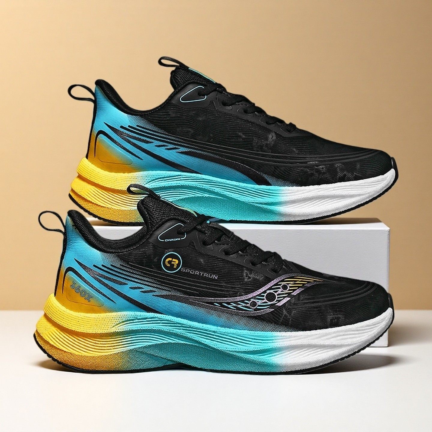 爆米花软底男鞋秋冬季皮面防水运动鞋青少年碳板超轻减震跑步鞋子,淘宝优惠券,粉丝福利购,淘宝优惠卷