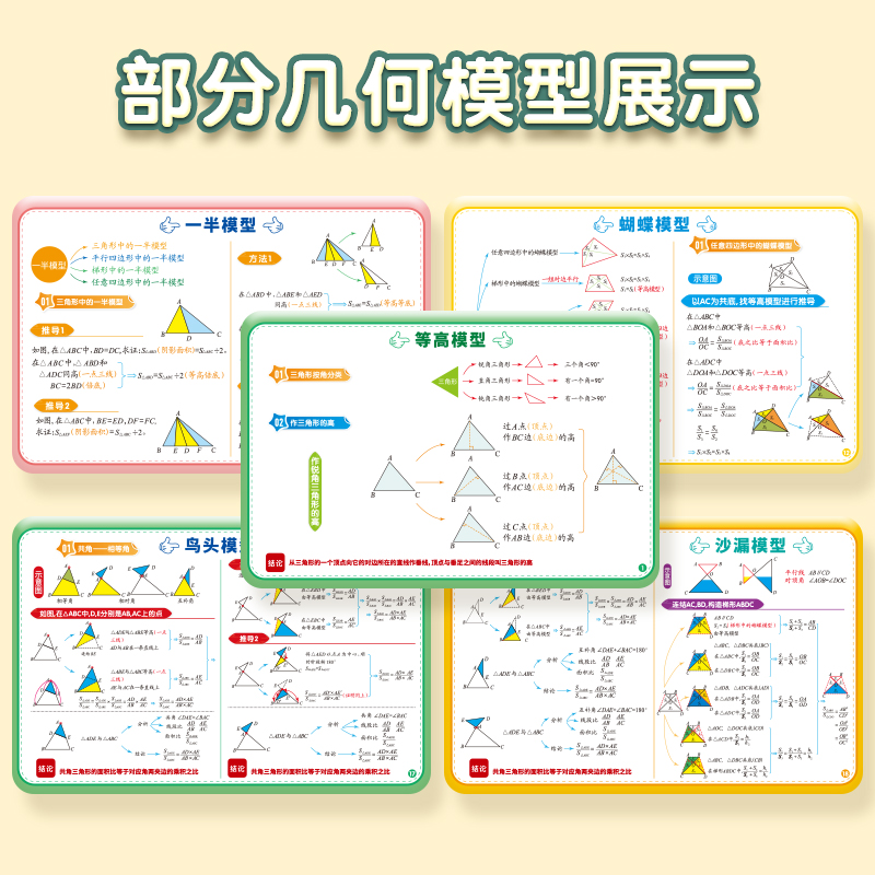 小学数学几何模型公式图表速算大全台历认知卡小学数学公式台历 - 图1