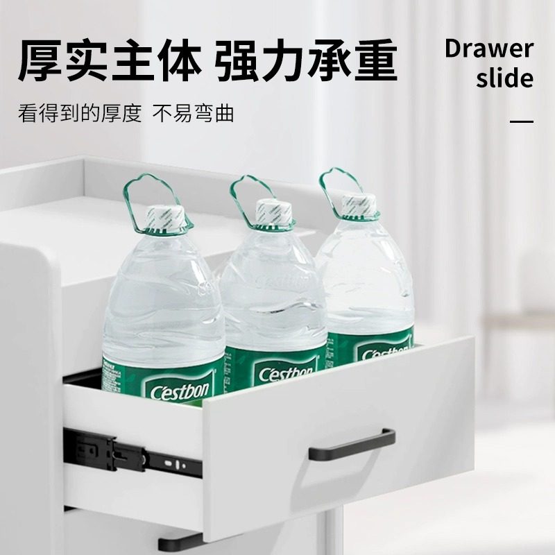 抽屉滑道阻尼推拉滑轨不锈钢轨道侧装三节轨键盘二节导轨抽拉承重,淘宝优惠券,粉丝福利购,淘宝优惠卷