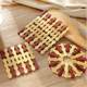 Household bamboo insulation mat large set, casserole mat, anti-scalding dining table mat, placemat, bowl mat, plate mat, high temperature resistance